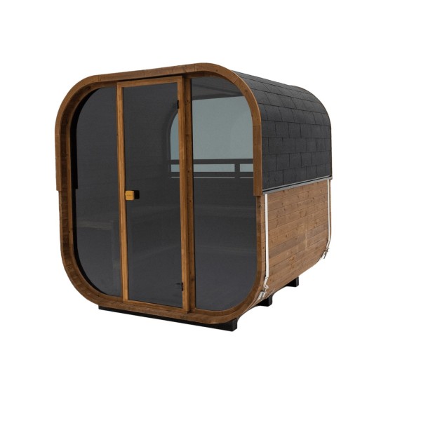 Hekla Outdoor Sauna Cube 250 L - 250 x 235 x 225 cm 6 Personen FassSauna