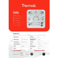 Thermals Whirlpool VENUS by Superior Spa 230 x 230 x 99 6 Personen 75 Jets