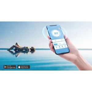 ZEALUX ELITE FX 16,5kW FI 2024 Poolheizung WIFI bis -12° COVER Wärmepumpe