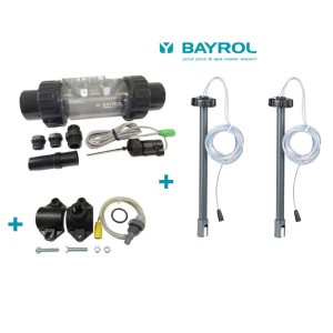 BAYROL SET für Automatic Cl/pH Smart&Easy + Temperatursensor + 2x Kanisterüberwachung