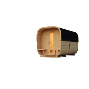 XANTUM Cube Fichte Sauna Rovaniemi 390 x 219 cm - Aufbau NRW Möglich