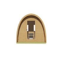 Tuindeco SaunaHaus POD SAUNA TOLVA FICHTE 230 x 259cm - Aufbau innerhalb NRW möglich
