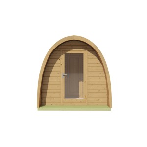 Tuindeco Saunahaus POD SAUNA TOLVA THERMOHOLZ 230 x 480cm - Aufbau innerhalb NRW möglich