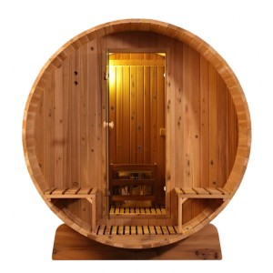 Fass Sauna Fasssauna Traditionell TR-310 Zedernholz 310x185cm - mit Aufbau innerhalb NRW möglich