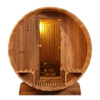Fass Sauna Fasssauna Traditionell TR-310 Zedernholz 310x185cm - mit Aufbau innerhalb NRW möglich