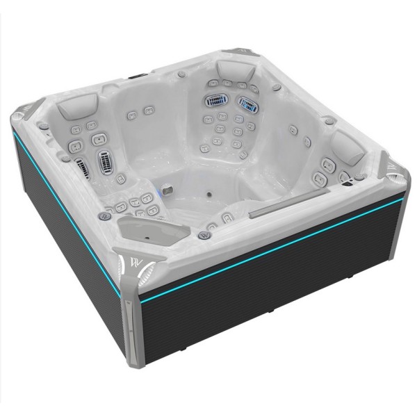 Wellis PEAKLIFE Whirlpool Everest Life Deluxe 5 Personen 236 x 236 x 95 cm 68 Düsen