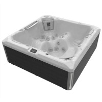 Wellis PEAKLIFE Whirlpool Makalu Life Deluxe 5 Personen 215 x 215 x 86 cm 51 Düsen