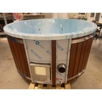 SOFORT: HotTub Badezuber Ø200 Holzbefeuerung ACRYL hellblau