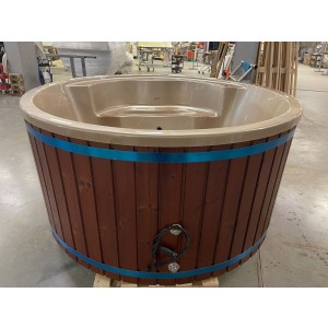 SOFORT: HotTub Badezuber Ø200 Holzbefeuerung ACRYL...