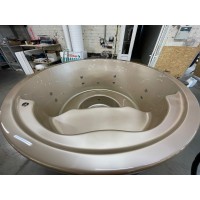 SOFORT: HotTub Badezuber Ø200 Holzbefeuerung ACRYL champagner