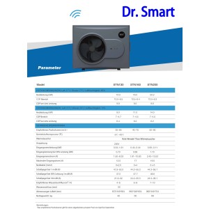 Inverquark Wärmepumpe "Dr.Smart" Poolheizung inkl WIFI STNC240 24 kW Poolwärmepumpe