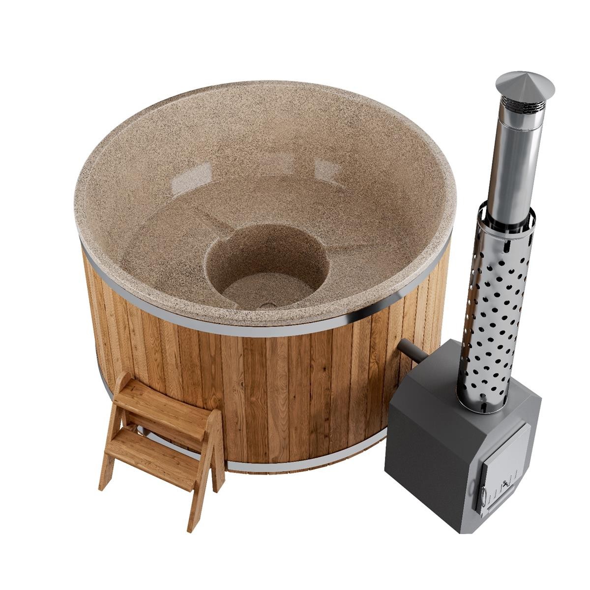 Polar Spa HotTub COMFORT 190 HOT LDPE & Thermokiefer | 4