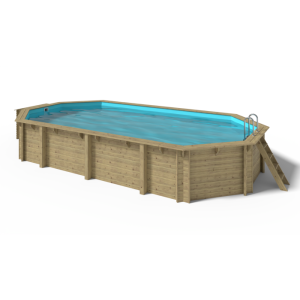 OKU Holzpool EMOTION-FUN Oval 8,57 x 4,57 m Höhe 1,31 m