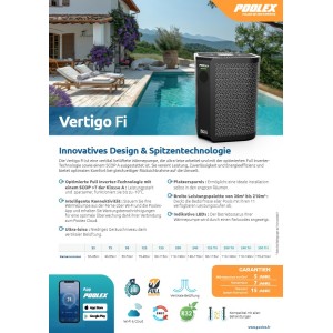 Poolex Vertigo Fi2 Poolheizung Wärmepumpe 20kW VERTIKAL PC-VGO200N2