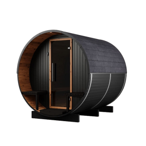 Gaia ONYXIA Saunafass Sauna 225 × 120 Aussensauna Poolstar Holl´s