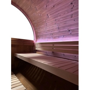 Gaia ONYXIA Saunafass Sauna 225 × 120 Aussensauna Poolstar Holl´s