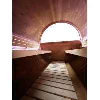 Gaia ONYXIA Saunafass Sauna 225 × 120 Aussensauna Poolstar Holl´s