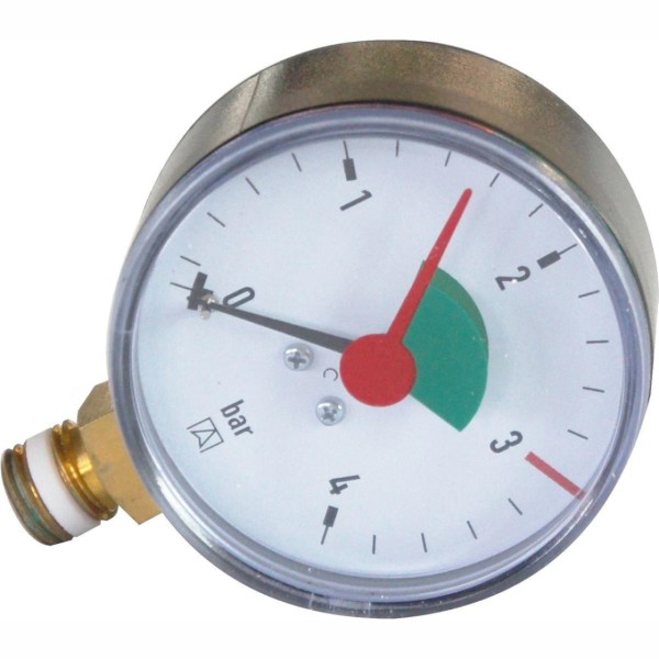 Manometer Ø 63 mm selbstdichtend | Anschluß seitlich 1/4"