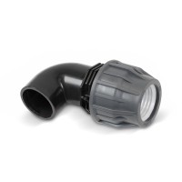 ZeeFlex Übergangswinkel 90° | Ø 50 mm | Klemm x Klebemuffe