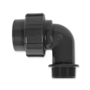 FlexFit Übergangswinkel 90° | Ø 50 mm x 1 1/2" | Klemm x AG und O-Ring