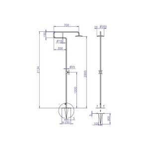 IDEAL Eichenwald Gartendusche Trombone