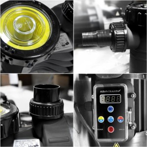 Aqua Technix Poolpumpe Aqua VARIO Plus | Drehzahlpumpe | Schwarz