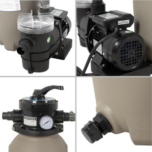 Filteranlage Trend Top Ø 330 mm | 9 m³/h Pumpe | ohne Filtermedium | Blau