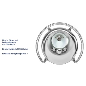 BADUJET Vogue Deluxe Fertigmontagesatz mit Multicolor LED | 400/230 V | 2,6 kW