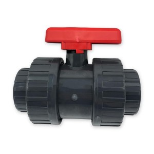2-Wege-Kugelhahn | Ø 63 mm | Klebeanschluss | Griff Rot | SAFE