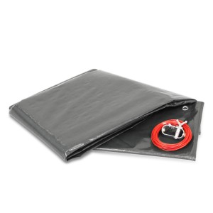 PEB Winterabdeckplane 200 g/m² Oval 700 x 350 cm Ovalbecken Poolabdeckung