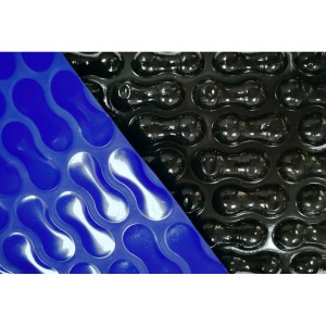 Sonderanfertigung Geo Bubble™ Sommerabdeckplane 400µ | Blau / Schwarz | Exclusiv