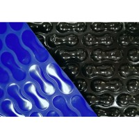 Sonderanfertigung Geo Bubble™ Sommerabdeckplane 400µ | Blau / Schwarz | Exclusiv