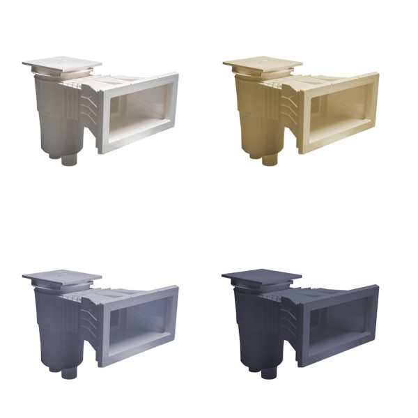 Astralpool Skimmer Breitmaul ABS | 17,5 L | Messing Gewindehülsen | f. Folienbecken | versch. Ausführungen