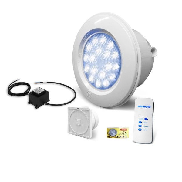 Set Seamaid PAR56 LED Einbauscheinwerfer Folienbecken | 16 Watt RGB | Gehäuse Weiß | versch. Ausführungen