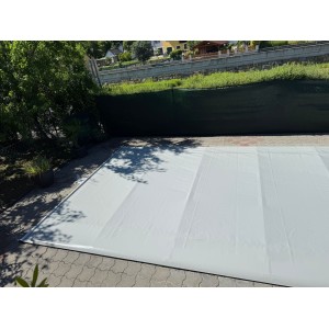 Trend Rollschutzabdeckung | Flat Section | rechteckig | 600 x 300 cm | hellgrau