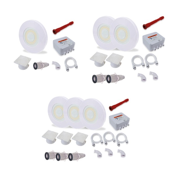 Trend Pool LED Unterwasserscheinwerfer Set | Vision Pro | RGBW | Ø 100 mm | versch. Ausführungen
