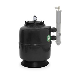 Trend Pool GFK Filterkessel Lagos Plus | Ø 500 mm | Höhe 630 mm | Anthrazit | ohne Ventil (Ø 50 mm - 1 1/2")