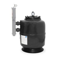 Trend Pool GFK Filterkessel Lagos Plus | Ø 500 mm | Höhe 630 mm | Anthrazit | ohne Ventil (Ø 50 mm - 1 1/2")