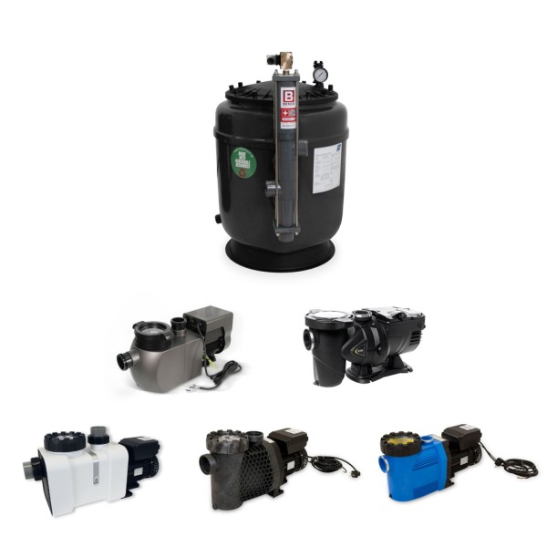 Trend Pool GFK Sandfilteranlage HSF-4 Plus | Besgo 5 Wege Stangenventil | versch. Ausführungen
