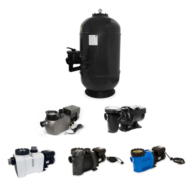 Trend Pool GFK Sandfilteranlage HSF-8 Plus | Speck 6 Wege Side Ventil | versch. Ausführungen