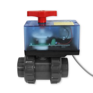 Solarsteuerung Set SC01 mit 2-Wege Kugelhahn S6 DN40, PVCU Klebemuffe d50, 230 VAC