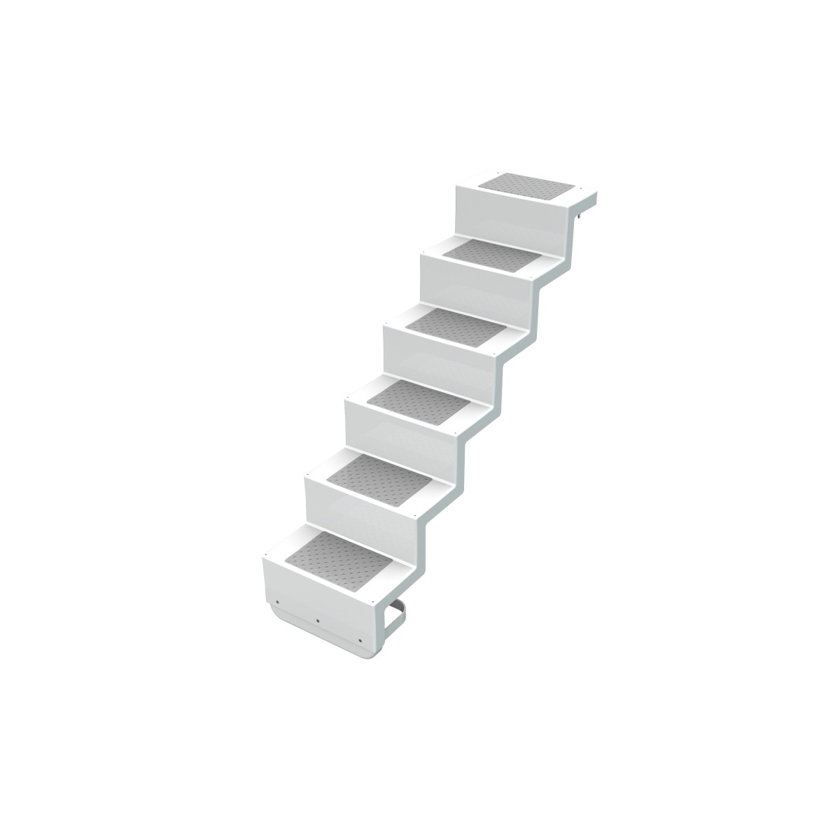 Treppe Eleganz 60 lang | 5-stufig | Randbefestigung lange Au