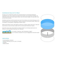 Rundpool Stahlwandbecken - Set 460x120 cm in Holzoptik