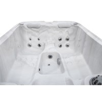 Canadian Spa Int. EMERALD BASIC Whirlpool White Marble 3 Personen 216 x 165 x 78 cm