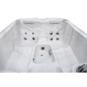 Canadian Spa Int. EMERALD Whirlpool White Marble 3 Personen 216 x 165 x 78 cm