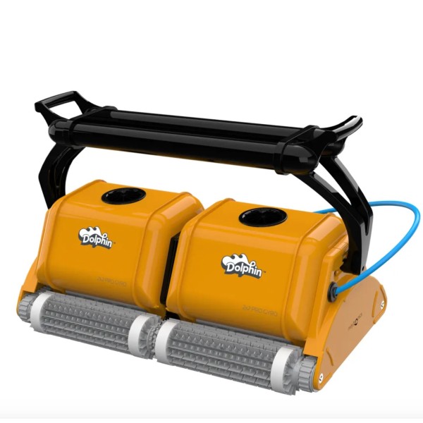 Dolphin 2X2 Poolroboter PRO GYRO Canebo-Bürsten Reinigung Boden & Wasserlinie