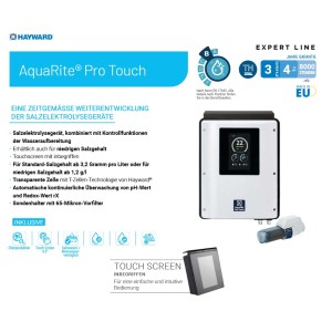 Hayward Salzelektrolyse AquaRite Pro Touch 30 g/Std | 150 m³