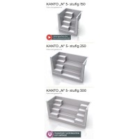 REKU Einbautreppen Pool KANTO, 1500, 3200, Maris, Ravenna