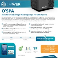 POOLEX SPAWER OSPA 2026 Whirlpool SwimSpa Wärmepumpe WLAN 7kW