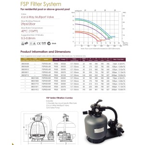 Onda Filterset 15 m³/h Pool Sandfilteranlage komplett mit Pumpe